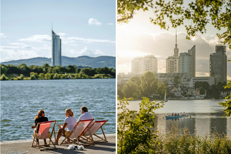 Alte Donau in Wenen. Foto's: Bjorn Snelders