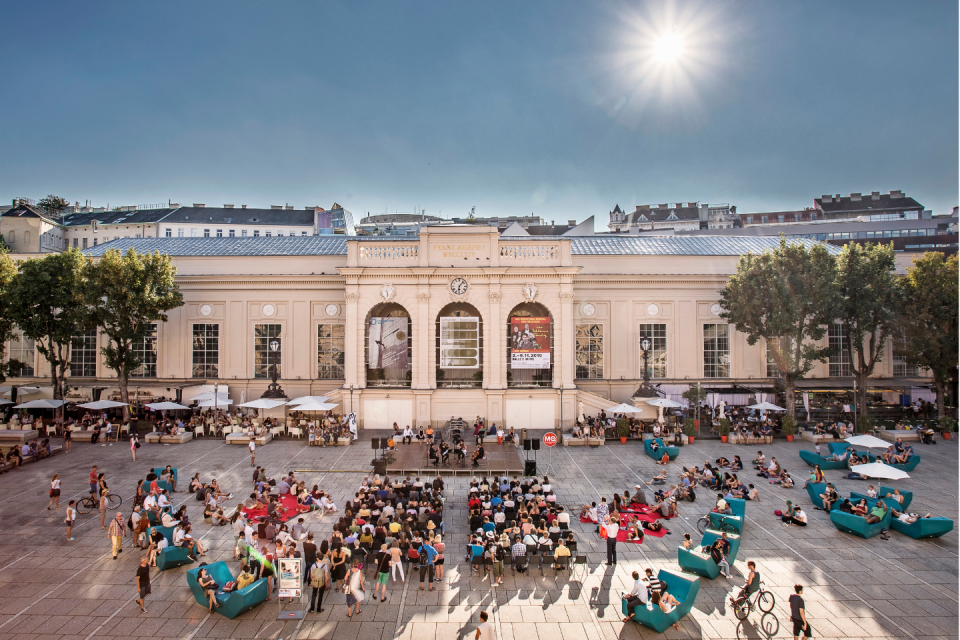 Het MuseumsQuartier in Wenen. Foto: Stephan Polzer