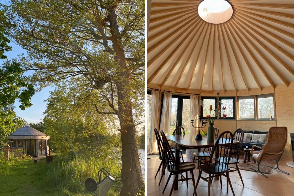 Slapen op een privé-schiereiland Eilandseind in Tienhoven.